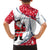 France Christmas Family Matching Tank Maxi Dress and Hawaiian Shirt with Santa Wine Glass Eiffel Tower and Holiday Icons Design - Wonder Print Shop