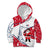 France Christmas Kid Hoodie with Santa Wine Glass Eiffel Tower and Holiday Icons Design - Wonder Print Shop