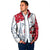 France Christmas Padded Jacket with Santa Wine Glass Eiffel Tower and Holiday Icons Design - Wonder Print Shop