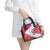 France Christmas Shoulder Handbag with Santa Wine Glass Eiffel Tower and Holiday Icons Design - Wonder Print Shop