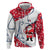 France Christmas Zip Hoodie with Santa Wine Glass Eiffel Tower and Holiday Icons Design - Wonder Print Shop