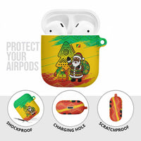 Congo Christmas AirPods Case with African Santa Tribal Tree and Colorful Gift Design - Wonder Print Shop