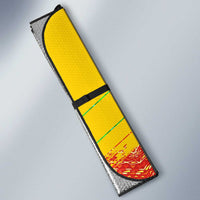 Congo Christmas Auto Sun Shade with African Santa Tribal Tree and Colorful Gift Design - Wonder Print Shop