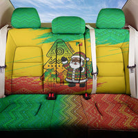 Congo Christmas Back Car Seat Cover with African Santa Tribal Tree and Colorful Gift Design - Wonder Print Shop