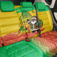 Congo Christmas Back Car Seat Cover with African Santa Tribal Tree and Colorful Gift Design - Wonder Print Shop