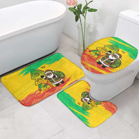 Congo Christmas Bathroom Set with African Santa Tribal Tree and Colorful Gift Design - Wonder Print Shop