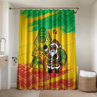 Congo Christmas Bathroom Set with African Santa Tribal Tree and Colorful Gift Design - Wonder Print Shop