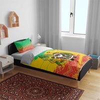 Congo Christmas Bedding Set with African Santa Tribal Tree and Colorful Gift Design - Wonder Print Shop