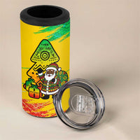 Congo Christmas 4 in 1 Can Cooler Tumbler with African Santa Tribal Tree and Colorful Gift Design - Wonder Print Shop