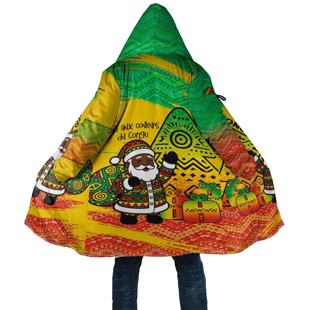 Congo Christmas Cloak with African Santa Tribal Tree and Colorful Gift Design - Wonder Print Shop