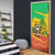 Congo Christmas Door Cover with African Santa Tribal Tree and Colorful Gift Design - Wonder Print Shop