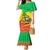 Congo Christmas Family Matching Mermaid Dress and Hawaiian Shirt with African Santa Tribal Tree and Colorful Gift Design - Wonder Print Shop