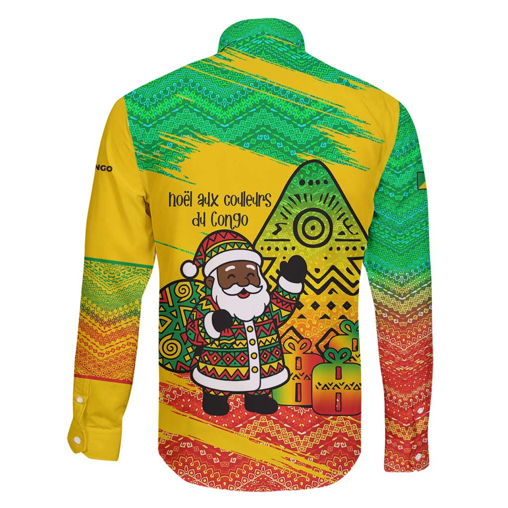 Congo Christmas Family Matching Puletasi and Hawaiian Shirt with African Santa Tribal Tree and Colorful Gift Design - Wonder Print Shop