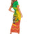 Congo Christmas Family Matching Short Sleeve Bodycon Dress and Hawaiian Shirt with African Santa Tribal Tree and Colorful Gift Design - Wonder Print Shop