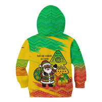 Congo Christmas Kid Hoodie with African Santa Tribal Tree and Colorful Gift Design - Wonder Print Shop