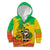 Congo Christmas Kid Hoodie with African Santa Tribal Tree and Colorful Gift Design - Wonder Print Shop