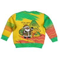 Congo Christmas Kid Ugly Christmas Sweater with African Santa Tribal Tree and Colorful Gift Design - Wonder Print Shop