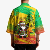 Congo Christmas Kimono with African Santa Tribal Tree and Colorful Gift Design - Wonder Print Shop