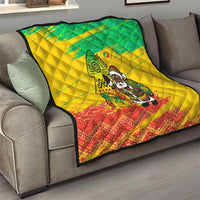 Congo Christmas Quilt with African Santa Tribal Tree and Colorful Gift Design - Wonder Print Shop