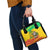 Congo Christmas Shoulder Handbag with African Santa Tribal Tree and Colorful Gift Design - Wonder Print Shop