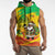 Congo Christmas Sleeveless Hoodie with African Santa Tribal Tree and Colorful Gift Design - Wonder Print Shop