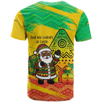 Congo Christmas T Shirt with African Santa Tribal Tree and Colorful Gift Design - Wonder Print Shop