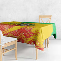 Congo Christmas Tablecloth with African Santa Tribal Tree and Colorful Gift Design - Wonder Print Shop