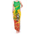 Congo Christmas Tank Maxi Dress with African Santa Tribal Tree and Colorful Gift Design - Wonder Print Shop