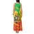Congo Christmas Tank Maxi Dress with African Santa Tribal Tree and Colorful Gift Design - Wonder Print Shop