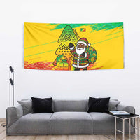 Congo Christmas Tapestry with African Santa Tribal Tree and Colorful Gift Design - Wonder Print Shop