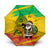 Congo Christmas Umbrella with African Santa Tribal Tree and Colorful Gift Design - Wonder Print Shop