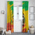 Congo Christmas Window Curtain with African Santa Tribal Tree and Colorful Gift Design - Wonder Print Shop