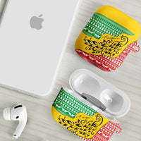 Congo Christmas AirPods Case with Tribal Tree Design Coat of Arms and Animal Pattern - Wonder Print Shop