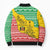 Congo Christmas Bomber Puffer Jacket with Tribal Tree Design Coat of Arms and Animal Pattern - Wonder Print Shop