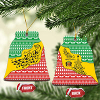 Congo Christmas Ceramic Ornament with Tribal Tree Design Coat of Arms and Animal Pattern - Wonder Print Shop