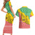 Congo Christmas Couples Matching Short Sleeve Bodycon Dress and Hawaiian Shirt with Tribal Tree Design Coat of Arms and Animal Pattern - Wonder Print Shop