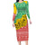 Congo Christmas Family Matching Long Sleeve Bodycon Dress and Hawaiian Shirt with Tribal Tree Design Coat of Arms and Animal Pattern - Wonder Print Shop