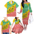 Congo Christmas Family Matching Off The Shoulder Long Sleeve Dress and Hawaiian Shirt with Tribal Tree Design Coat of Arms and Animal Pattern - Wonder Print Shop