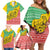 Congo Christmas Family Matching Off Shoulder Short Dress and Hawaiian Shirt with Tribal Tree Design Coat of Arms and Animal Pattern - Wonder Print Shop