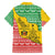 Congo Christmas Family Matching Off Shoulder Short Dress and Hawaiian Shirt with Tribal Tree Design Coat of Arms and Animal Pattern - Wonder Print Shop