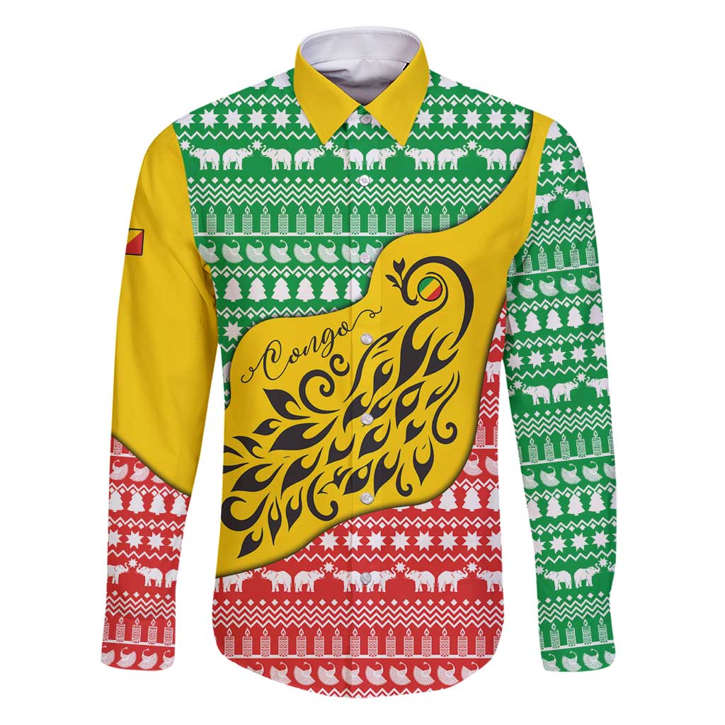 Congo Christmas Family Matching Puletasi and Hawaiian Shirt with Tribal Tree Design Coat of Arms and Animal Pattern - Wonder Print Shop