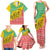 Congo Christmas Family Matching Tank Maxi Dress and Hawaiian Shirt with Tribal Tree Design Coat of Arms and Animal Pattern - Wonder Print Shop