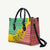 Congo Christmas Leather Bag with Tribal Tree Design Coat of Arms and Animal Pattern - Wonder Print Shop