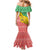Congo Christmas Mermaid Dress with Tribal Tree Design Coat of Arms and Animal Pattern - Wonder Print Shop