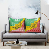 Congo Christmas Pillow Cover with Tribal Tree Design Coat of Arms and Animal Pattern - Wonder Print Shop