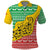 Congo Christmas Polo Shirt with Tribal Tree Design Coat of Arms and Animal Pattern - Wonder Print Shop