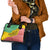 Congo Christmas Shoulder Handbag with Tribal Tree Design Coat of Arms and Animal Pattern - Wonder Print Shop