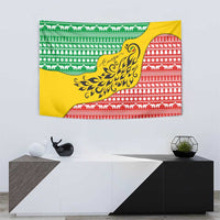 Congo Christmas Tapestry with Tribal Tree Design Coat of Arms and Animal Pattern - Wonder Print Shop