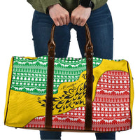 Congo Christmas Travel Bag with Tribal Tree Design Coat of Arms and Animal Pattern - Wonder Print Shop