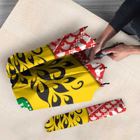 Congo Christmas Umbrella with Tribal Tree Design Coat of Arms and Animal Pattern - Wonder Print Shop